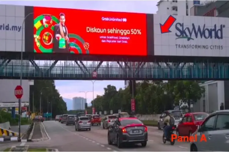 2 Sided Horizontal LED Overhead Bridge Billboard