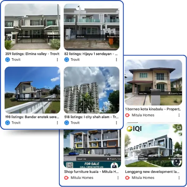 Property listings on Trovit and Mitula