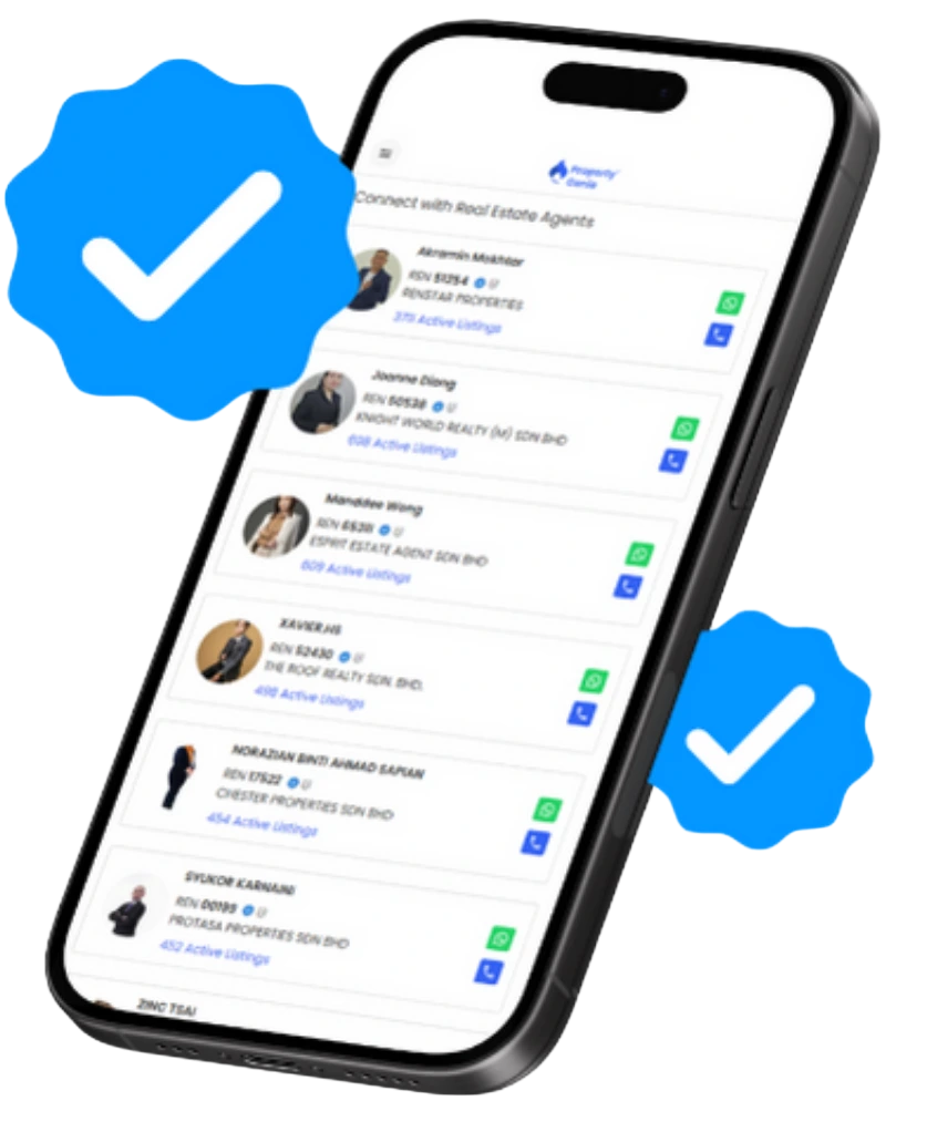 Verified property agent profile badge